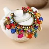 Charm Bracelets Bohemian Style Women Bracelet Handmade Portable For Daily Wear Colorful Delicate Chain Beaded