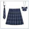 Юбки женская плита плита юбка из плита с галстук Bowtie xs 5xl Harajuku