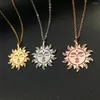 Pendant Necklaces Tribal Sun Charm Necklace Laser Cut Stainless Steel Face Choker Trendy Jewelry YP8753