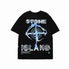 Classic Brand Mens t Shirts Stone High Islandes Crew Neck Chromes Short Sleeves Tops Tees Letter Cross Print Casual T-shirts for Sale