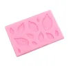 100 pcs/lot feuillage Silicone moule à la main feuille bonbons Fondant gâteau gomme pâte décoration bricolage Sugarcraft goutte à goutte colle fournitures de cuisson