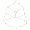 Belly Chains DIEZI Vintage Boho Summmer Gold Silver color Body Chain Jewelry women Multilayer Sexy Beach Bikini Harness Chain Necklace Women Z0508