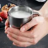 Tassen Doppelwandige Stahlkaffeetasse 400 ml Tragbare Termotasse Tassen Milchkännchen Wasser Büro Tumbler Reisetee L3y2Mugs