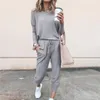 Tweedelige broek met dames Casual Wear Women Tracksuit 2 Set Fashion Loose Lounge Sets Ladies Sweat Suit Outfits vrouwelijke sportkleding