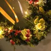 Decorative Flowers Indoor Decoration Christmas Floral Wreaths Simulatoion Custom Ornament Front Door Summer Wreath For Kitchen Cabinets
