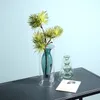 装飾的なオブジェクトVaseリビングルームの装飾モダンな家の装飾テラリウム植木鉢植え付けデスクトップ透明なカラーアートダブルガラス花瓶230506