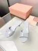 Women's Cat Heel Shoes Summer Slippers Designer Genuine Leather Sole Sexy Women's Classic Matching Box Wedding Shoes 35-40