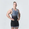 Cycling Jersey Sets Men Powerlift Suspenders Suit Wrestling Singlets Skinsuit Bodysuit Swimwear Gym Sport Fitness Clothing Run Speedsuit Tights 230508