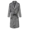 Men's Sleepwear Autumn Winter Thicken Robe Men Kimono Bathrobe Gown Nightgown Warm Flannel Male Nightwear Intimate Lingerie Plus Size