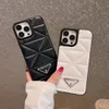 Mooie iPhone-telefoonhoesjes 15 14 Pro Max luxe saffiano lederen portemonnee Hi Quality portemonnee 18 17 16 15pro 14pro 13pro 13 12pro 12 hoesje met logo doos verpakking