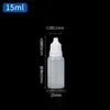 Plastic Dropper Bottle Empty Plastic Squeezable Eye Liquid Dropper Bottles with Childproof Cap Eye Dropper Bottle for Solvents, Essence, Eye drops, Saline