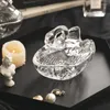 Förvaringsflaskor Swan Glass Jar Jewelry Cosmetic Crystal Jarsseuropean Style Candy Tank Relief Craft Home Decoration Moderna ornament