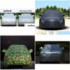 Car Sunshade Waterproof Camouflage Ers Outdoor Sun Protection Er For Reflector Dust Rain Snow Protective210D Oxford Clothes Drop Del Dh9Y1