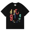 2024 Galeries T-shirt Depts Hommes Tshirt Designer Mode Pur Coton T-shirt Femmes High Street Luxe Lâche Classique Imprimer Couples Tops Vêtements Taille S-XL