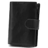 Porte-cartes Sac à passeport en cuir Portefeuille à main pour homme Multi-fonction Première couche Document en cuir de vachette Grande capacité Paragraphe court