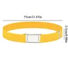 Belts Adjustable Elastic Canvas For Boys Girls Solid Color Stretch Western Strap Belt Kids Children Cinch Waistband