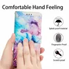 Marble Leather Wallet Cases For Google Pixel 8 Pro 7A Samsung A24 Xiaomi 13 Ultra Lite Redmi Note 12 4G Quartz Rock Stone Granite Credit Card Slot Holder Flip Cover Pouch