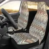 Fundas para asientos de automóvil Multicolor Frontal Auto Cover Print Camuflaje Contemporáneo Se adapta a cualquier camión Van RV SUV 2 piezas