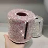 Organization Sparkling Tissue Box Holder Roll Paper Bathroom Organizer The Toilet Paper Towel Holder Wipe Case Decorative Tissue Boxes Pink