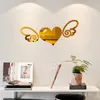 Wall Stickers 3d Mirrors Love Heart Decal Art Removable Room Party Wedding Decor Home Deco Sticker For Kids