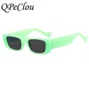 Qpeclou Candy Color Mały kwadratowe okulary przeciwsłoneczne Kobiety marka vintage okulary słoneczne mężczyźni punkowe odcienie feminino 0508