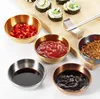 Орумянешняя сталь о приправа приправы для приправы чаши для приправы Sushi Downing маленькие блюдки для посуды Мини -закуски