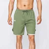 Männer Yoga Sport Short Quick Dry Shorts Double Layer Handy Casual Running Gym Jogger Pant53zww2xo