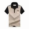 2023 Tasarımcı Stripe Polo Gömlek Tişörtleri Yılan Polos Bee Çiçek Nakış Erkekleri Yüksek Sokak Moda At Polo T-Shirt