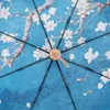 Paraguas Mujer Paraguas portátil Plegable Resistente al viento Parasol de alta calidad Protección UV Paraguas Plegable Mujer Suministros diarios Regalo 230508