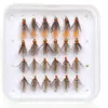Baits Lures Vampfly 14 24pcs Flies Box Tungsten Bead Head Brass Beadhead Normal Nymph Fast Sinking Fly For Trout Bass Perch Fishing 230508