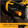 Power Tool Set Deko 20V Max Cordless Drill Tools Trådlösa borrar Uppladdningsbar uppsättning för elektrisk skruvmejselbatteri Driller H220510 DHXE4