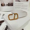 2023 lassico tinta unita Cinture da uomo in oro lettera per donne designer Cintura di design di lusso Vintage Pin ago Fibbia Cinture 7 colori Larghezza
