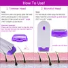 Epilator USB -uppladdningsbar kvinnlig hårborttagningsenhet Portable Tool Rotary Shaver Body Face Ben Bikini Lip Laser 230506