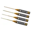 Screwdrivers 4Pcs RJXHOBBY Hex Screwdriver Tools Kit 0.05" 1/16" 5/64" 3/32" for RC Drone Models Repairing 230508