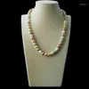 チェーンMs. 8mmカラーブティックネックレス-Fewdgsouth Sea Shell Pearl Round Beads Factory Wholesale Price Bead Coral