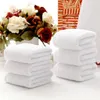 Towel 4 Size Brilliant White Soft Ring Face Hand Cotton Washcloth For Women Gift 10pcs/lot DEC059