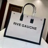 Bolsos de lona de diseñador RIVE Beach Shopper Bolsos Bolso de hombro de tela para mujer Diseñadores Totes de compras Bolso grande Y Bolso de mujer
