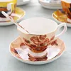 Ferramentas de chá de café Bom osso porcelana van gogh xícaras de café com pires expresso conjunta xicaras para conjunto 6 peças canecas de café Tasse to Coffee DropShipp P230508