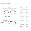 Okuma Gözlükleri Rbenn Erkekler Mavi Işık Bloket Metal Çerçeve Reçete Gözlük Anti Rays Bilgisayar Okuyucu 1.75 230508