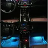 Ganci Rails Car Interior Atmosphere Lamp Refitted LED Flash Decoration Sole Sette colori Voice Control Music Rhythm