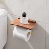 Organization Toilet Paper Towel Rack Toilet Roll Holder Wallmounted Free Punch Brass Shelf Wall Hook Tissue Paper Napkin Holder Bedroom