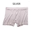 Underpants Birdsky masculino masculino masculino Minheira de seda pura de roupas íntimas de roupas estereoscópicas 6 cores. OM-03