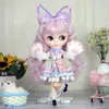 Lalki lodowe DBS Blyth Doll 16 Anime Doll Połączenie Białe Białe skórę błyszcząca specjalna kombinacja z ubraniami Buty i ręce 30 cm BJD Toy 230506