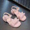 Sandalen kinderen meisjes sandalen zomer zoete wind prinses kanten parelschoenen kinderen strandschoenen