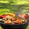 Rvs Barbecue Koken Grill Rooster Outdoor Camping BBQ Drum Grillen Mand Kampvuur Rooster Picknick Kookgerei Voor Keuken