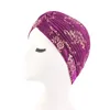 Nouveau Musulman Tête Wraps Or À Volants Haut Noué Turban Chapeau Intérieur Hijab Chemo Cap Foulard Extensible Bandeau Lady Cheveux Accessoires