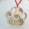 Decorazioni natalizie Etichette regalo palline personalizzate Ornamento personalizzato per cani Palla di legno con nomeNatale