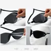 Okulary przeciwsłoneczne ponadgabarytowe Punk bez oprawek kobiety mężczyźni Y2K sportowe okulary przeciwsłoneczne dla pań projektant gogle odcienie Trend okulary