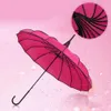 Regenschirme 16 Bone Plain Straight Regenschirme Wasserdicht Winddicht UV-Schutz Regenschirme Für Männer Frauen Baobian Regenschirm 230508