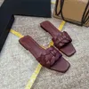 Summer Beach Slide Slide Flip Flops Crocodile Slipper Sandals Flats Intertwining Brand Grogens Braid Strap Box Designer Slides Outdoor Slides